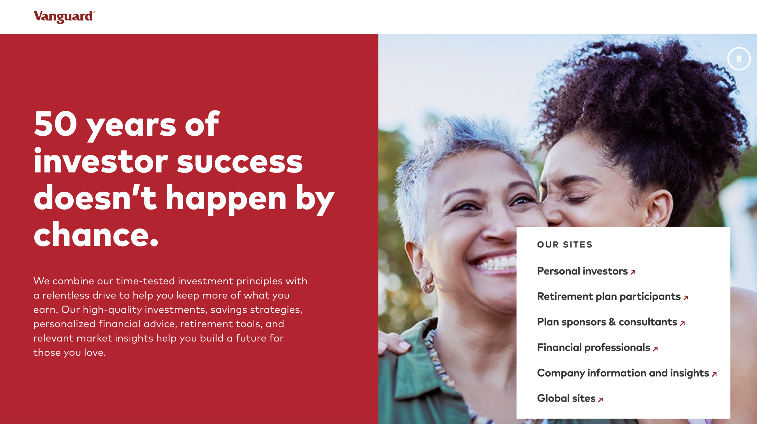 Vanguard website Vanguard